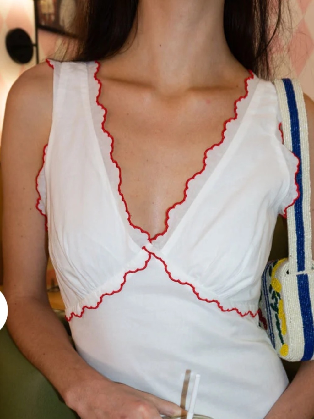 NEW🍓JACQUIETHELABEL Bonnie Embroidered Midi Dress $125 - Picture 4 of 11